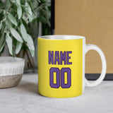 Custom Light Yellow Light Purple Mug