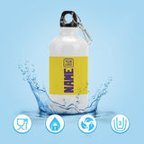 Custom Light Yellow Light Purple Sports Bottle