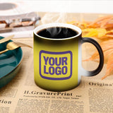Custom Light Yellow Light Purple Magic Mug