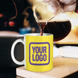 Custom Light Yellow Light Purple Mug