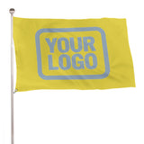 Custom Light Yellow Light Blue Flag