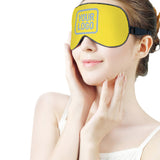 Custom Light Yellow Light Blue Sleep Mask