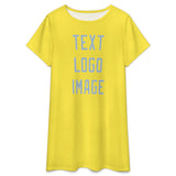 Custom Light Yellow Light Blue Nachthemd