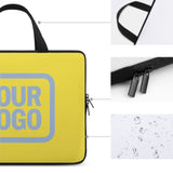 Custom Light Yellow Light Blue Laptop Bag