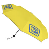 Custom Light Yellow Sky Blue Automatic Umbrella