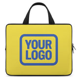 Custom Light Yellow Sky Blue Laptop Bag