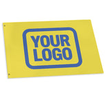 Custom Light Yellow Sky Blue Flag