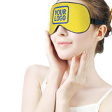 Custom Light Yellow Sky Blue Sleep Mask