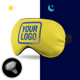 Custom Light Yellow Sky Blue Sleep Mask