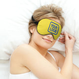 Custom Light Yellow Sky Blue Sleep Mask