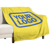 Custom Light Yellow Sky Blue Blanket