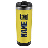 Custom Light Yellow Navy Stainless Steel Water Cup