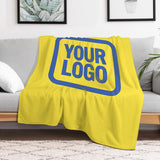 Custom Light Yellow Sky Blue Blanket