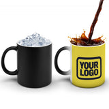 Custom Light Yellow Navy Magic Mug