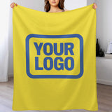 Custom Light Yellow Sky Blue Blanket