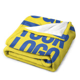 Custom Light Yellow Sky Blue Blanket