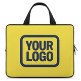 Custom Light Yellow Blue Laptop Bag