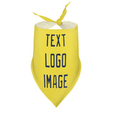 Custom Light Yellow Blue Pet Scarf