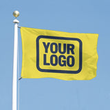 Custom Light Yellow Blue Flag