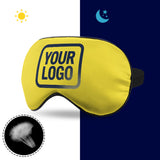 Custom Light Yellow Blue Sleep Mask