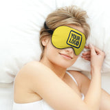 Custom Light Yellow Blue Sleep Mask