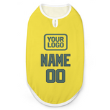 Custom Light Yellow Blue Green Pet Vest