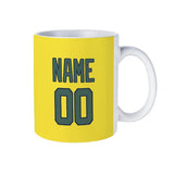 Custom Light Yellow Blue Green Mug