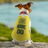 Custom Light Yellow Blue Green Pet Vest
