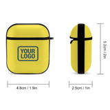 Custom Light Yellow Blue Green AirPods Case
