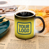 Custom Light Yellow Blue Green Magic Mug