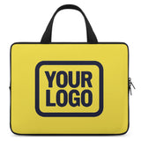 Custom Light Yellow Navy Laptop Bag