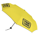 Custom Light Yellow Navy Automatic Umbrella