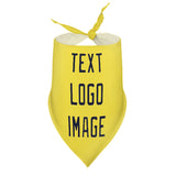 Custom Light Yellow Navy Pet Scarf