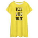 Custom Light Yellow Navy Nachthemd
