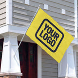 Custom Light Yellow Navy Flag