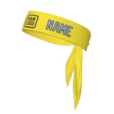 Custom Light Yellow Light Blue Headband