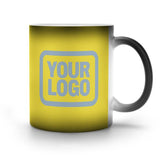 Custom Light Yellow Light Blue Magic Mug