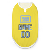 Custom Light Yellow Light Blue Pet Vest