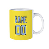 Custom Light Yellow Light Blue Mug