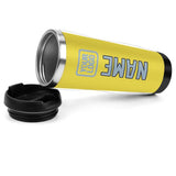 Custom Light Yellow Light Blue Stainless Steel Water Cup