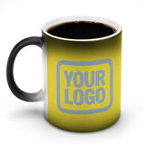 Custom Light Yellow Light Blue Magic Mug