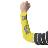 Custom Light Yellow Light Blue Arm Sleeve