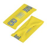 Custom Light Yellow Light Blue Sports headband