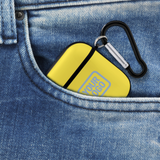 Custom Light Yellow Light Blue AirPods Case