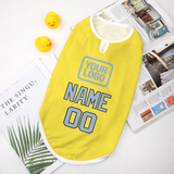 Custom Light Yellow Light Blue Pet Vest