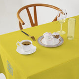 Custom Light Yellow Navy Square Table Cloth