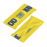 Custom Light Yellow Sky Blue Sports headband