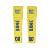 Custom Light Yellow Sky Blue Arm Sleeve
