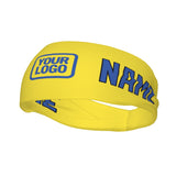 Custom Light Yellow Sky Blue Sports headband