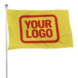 Custom Light Yellow Orange Red Flag